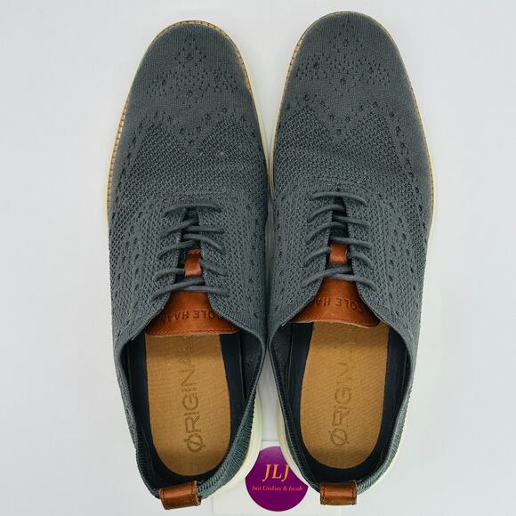 Cole Haan Mens Original Grand Stitchlite Wingtip Oxfords Magnet C27961 Size 11.5 - Picture 9 of 11